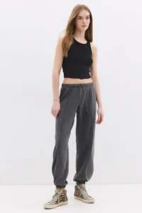 No Matter What Women's Balloon Pants Elastic Leg Cotton Sweatpants - Image 3