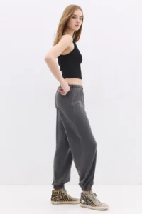 No Matter What Women's Balloon Pants Elastic Leg Cotton Sweatpants - Image 4