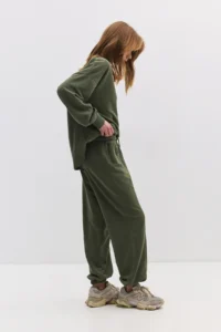 No Matter What Women's Balloon Pants Elastic Leg Cotton Sweatpants - Image 3