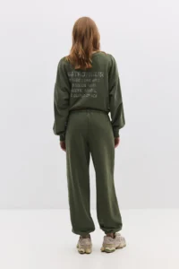 No Matter What Women's Balloon Pants Elastic Leg Cotton Sweatpants - Image 5