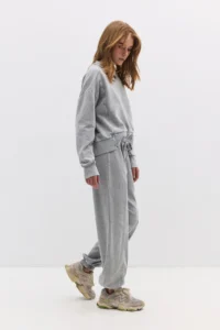 No Matter What Women's Balloon Pants Elastic Leg Cotton Sweatpants - Image 3