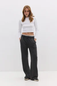 No Matter What Elastic Waist Wide Leg Pants - Image 2