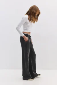No Matter What Elastic Waist Wide Leg Pants - Image 3