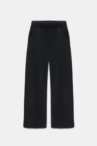 No Matter What Women Wide Leg Pants Elastic Waist Cotton