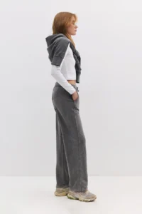 No Matter What Women Casual Pants Waist Shirred Plain Cut - Image 3
