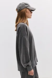 No Matter What Women's Slogan Sweatshirt Faded Effect Washed Crew Neck - Image 4