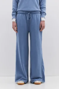 No Matter What Women's Wide Leg Sweatpants with Pockets Cotton 2 Threads Comfortable Cut - Image 2