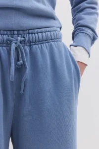 No Matter What Women's Wide Leg Sweatpants with Pockets Cotton 2 Threads Comfortable Cut - Image 3
