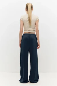No Matter What Women's Wide Leg Sweatpants Elastic Waist Lace Up Modal Blend - Image 6