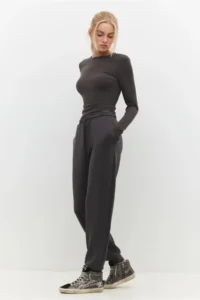 No Matter What Women skinny Leg Sweatpants Elastic Waist Laced - Image 2