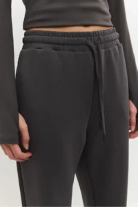 No Matter What Women skinny Leg Sweatpants Elastic Waist Laced - Image 4