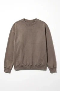 No Matter What Women's Oversize Sweatshirt Faded Effect Washed Crew Neck 100% Cotton - Image 7