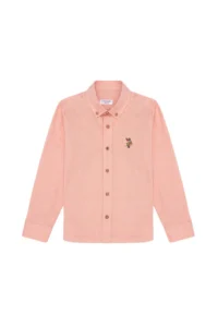 US Polo Assn. Boys' Brick Red Long Sleeve Basic Shirt