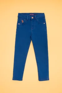 US Polo Assn. Girls' Light BLUE Jeans Pants