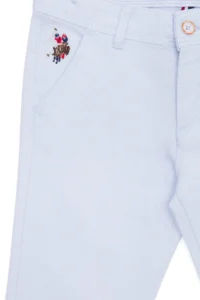 US Polo Assn. Boys' Light BLUE Kanvas Pants - Image 5
