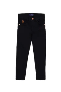 US Polo Assn. Girls' Black Jeans Pants - Image 2