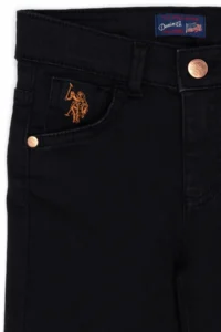 US Polo Assn. Girls' Black Jeans Pants - Image 4