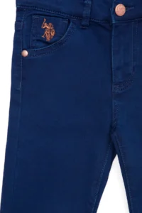 US Polo Assn. Girls' BLUE Jeans Pants - Image 4