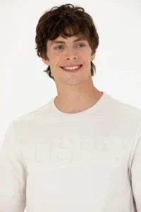 US Polo Assn. Men Stone Basic Sweatshirt - Image 2