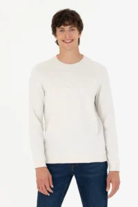 US Polo Assn. Men Stone Basic Sweatshirt - Image 3