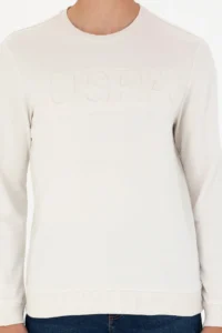 US Polo Assn. Men Stone Basic Sweatshirt - Image 7