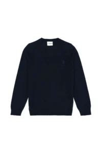 US Polo Assn. Boys' NAVY BLUE V-neck Basic Sweater