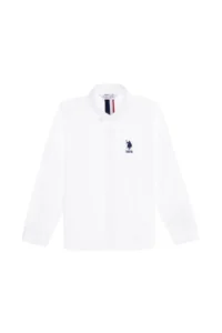 US Polo Assn. Boys' WHITE Long Sleeve Shirt