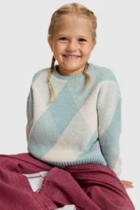 US Polo Assn. Girls' MINT Crew Neck Sweater