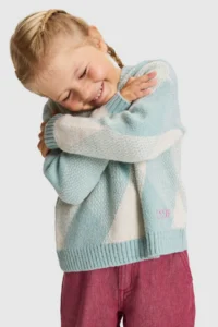 US Polo Assn. Girls' MINT Crew Neck Sweater - Image 3