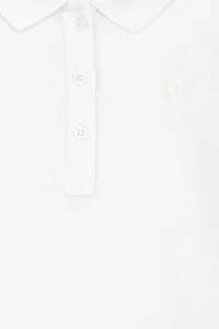 US Polo Assn. Girls' WHITE Polo Shirt Collar Basic Sweatshirt - Image 4