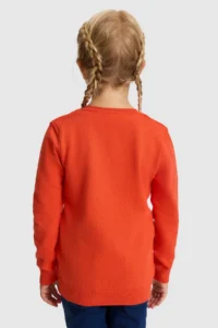 US Polo Assn. Girls' Orange Basic Sweater - Image 5