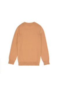 US Polo Assn. Boys' Camel Basic Crew Neck Sweater - Image 2