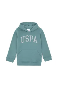 US Polo Assn. Girls' MINT Hooded Basic Sweatshirt