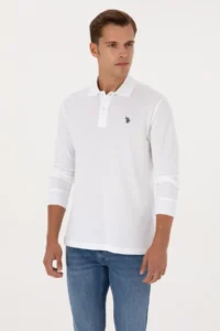 US Polo Assn. Men Regular Fit Polo Shirt Collar Copper Basic Sweatshirt - Image 3