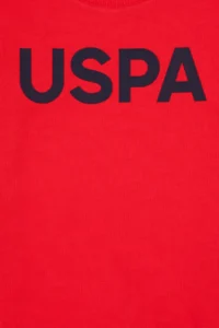 US Polo Assn. Boys' Red Basic Crew Neck Sweatshirt - Image 3