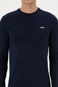 US Polo Assn. Men slim Fit Crew Neck NAVY BLUE single jersey Basic Sweatshirt - Image 6