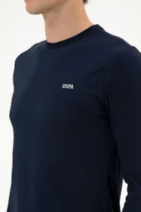 US Polo Assn. Men slim Fit Crew Neck NAVY BLUE single jersey Basic Sweatshirt - Image 7
