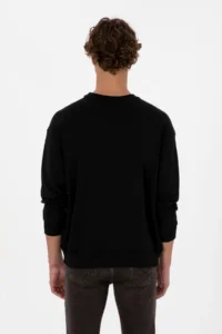 US Polo Assn. Men Crew Neck comfort Fit Black Basic Sweatshirt - Image 5