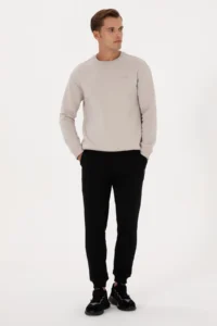US Polo Assn. Men Black Sweatpants