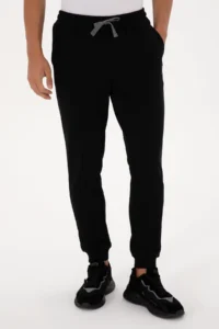 US Polo Assn. Men Black Sweatpants - Image 2