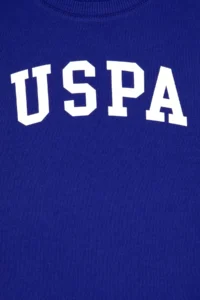 US Polo Assn. Boys' Purple Basic Crew Neck Sweatshirt - Image 3