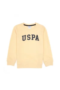 US Polo Assn. Boys' WHITE Basic Crew Neck Sweatshirt - Image 2