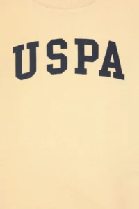US Polo Assn. Boys' WHITE Basic Crew Neck Sweatshirt - Image 4