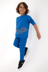 US Polo Assn. Boys' DARK BLUE Crew Neck Basic Sweatshirt - Image 2
