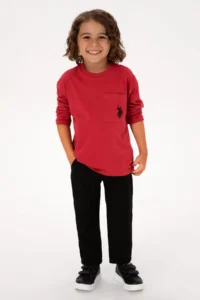 US Polo Assn. Boys' Fuchsia Crew Neck Sweatshirt - Image 2