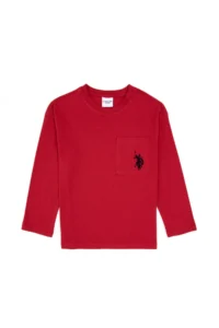 US Polo Assn. Boys' Fuchsia Crew Neck Sweatshirt - Image 3