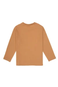 US Polo Assn. Boys' Camel Crew Neck single jersey Sweatshirt - Image 4