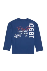 US Polo Assn. Boys' Indigo Crew Neck single jersey Sweatshirt - Image 4