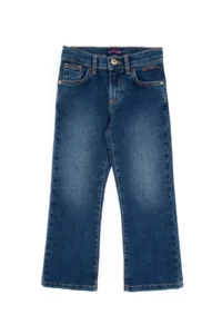 US Polo Assn. Girls' BLUE slim Flare Fit Jeans Pants - Image 3