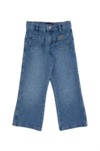 US Polo Assn. Girls' Light BLUE Flare Fit Jeans Pants - Image 3